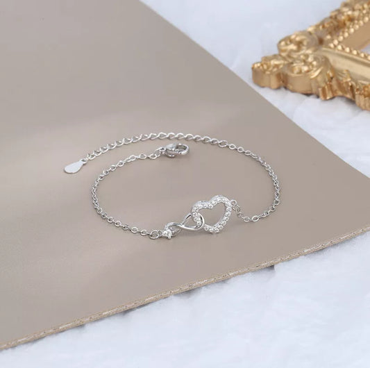 Crystal Heart Bracelet