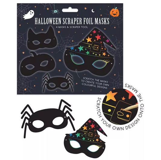 Halloween Scratch Art Masks