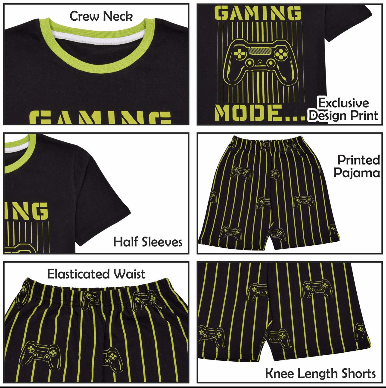 Boys Gaming Mode Summer PJs