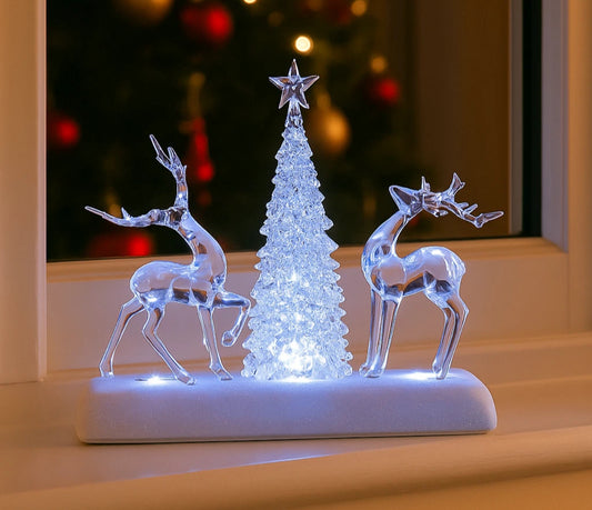 Light Up Musical Stag Decoration