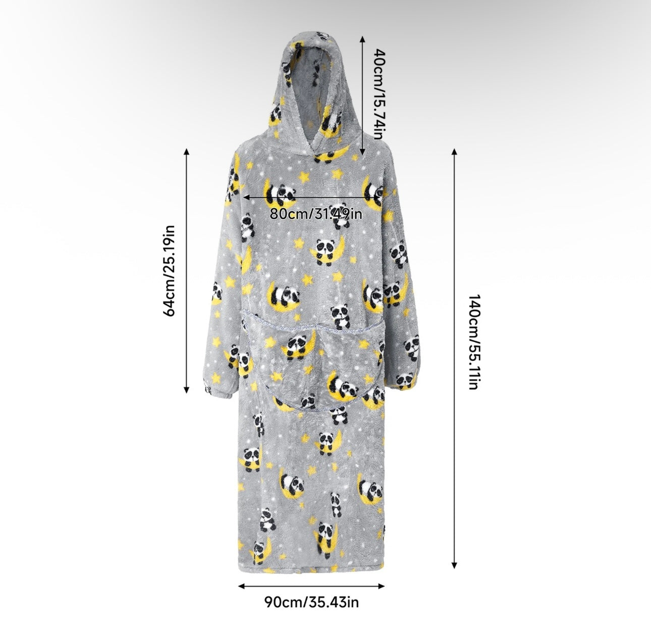 Long Length Hooded Blanket