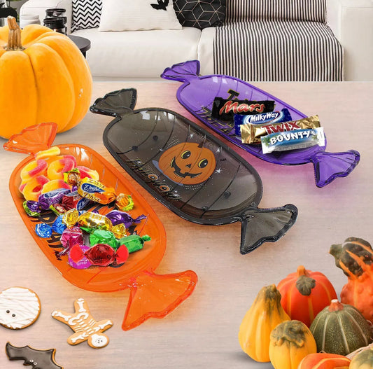 3pc Large Halloween Serving Trays