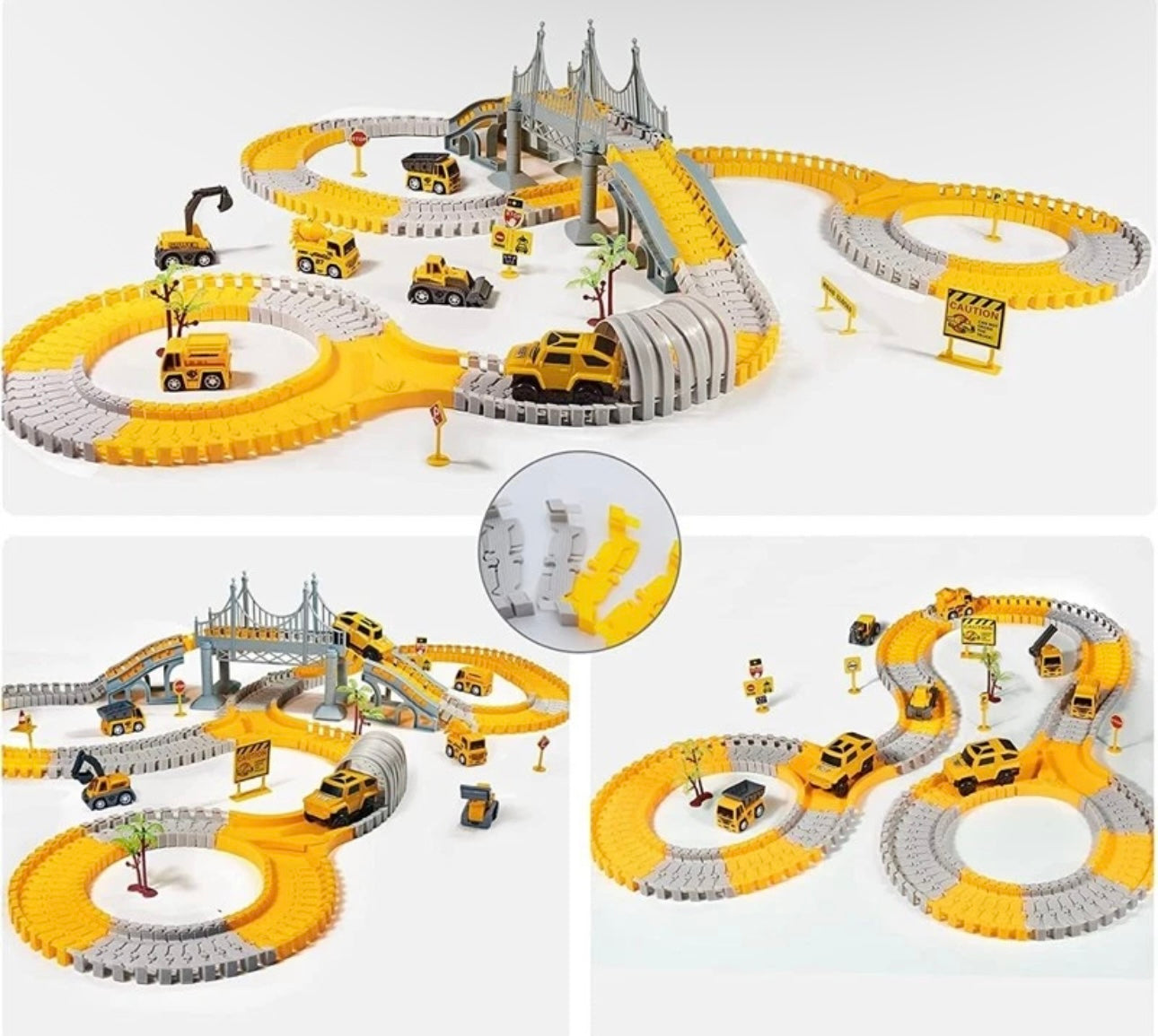 259pc Construction Vehicle Track Set