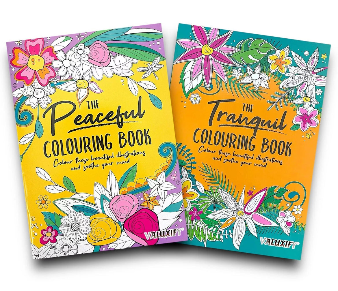 Set Of 2 Mindfulness Colouring Books