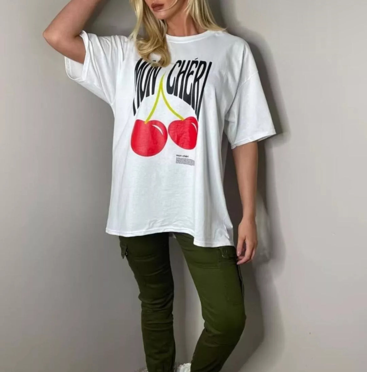 Oversized Mon Cheri Cherry T-Shirt