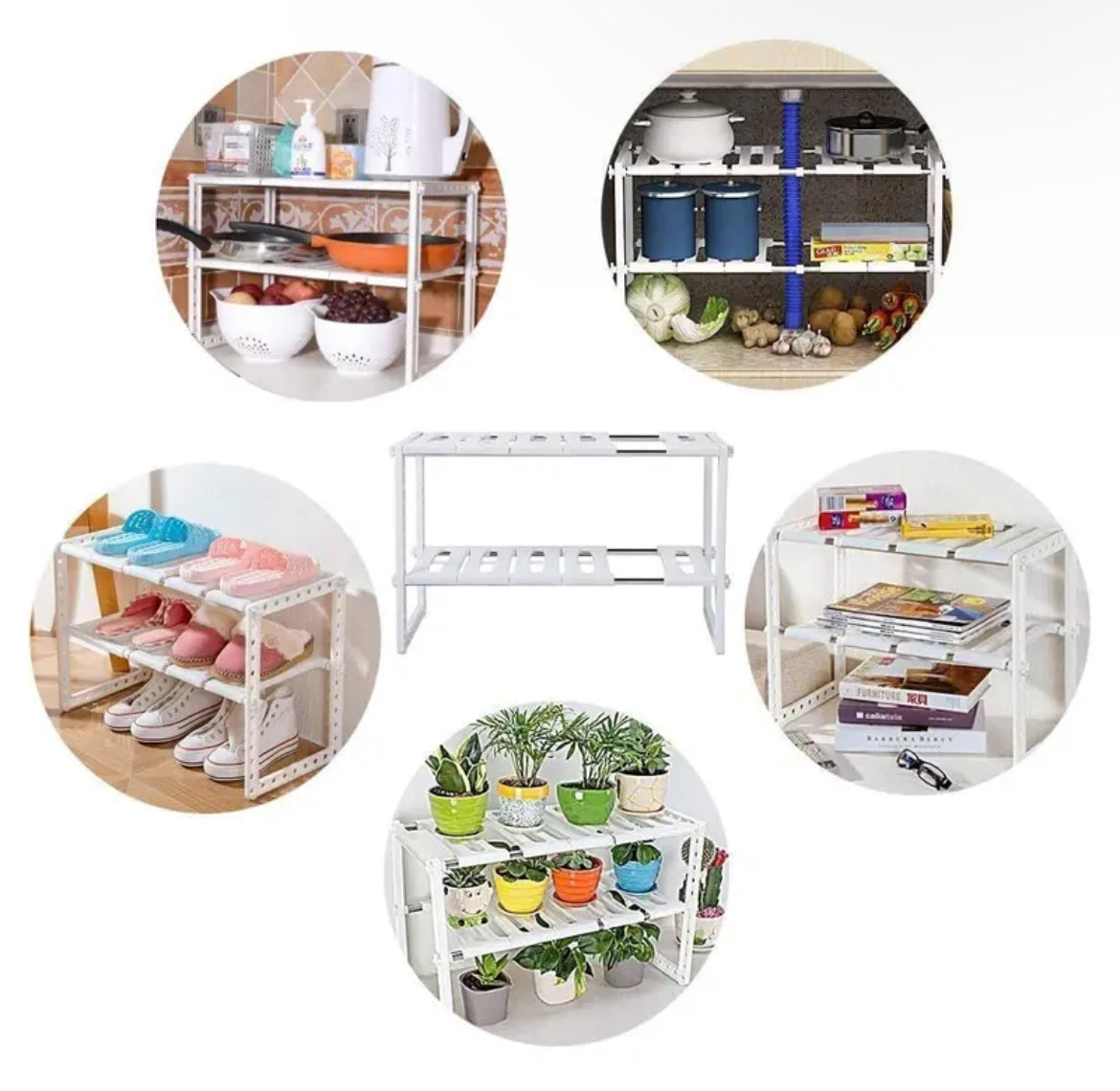 Extendable Under Sink Storage Rack