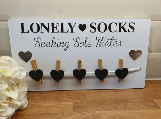 Novelty Lonely Socks Plaque