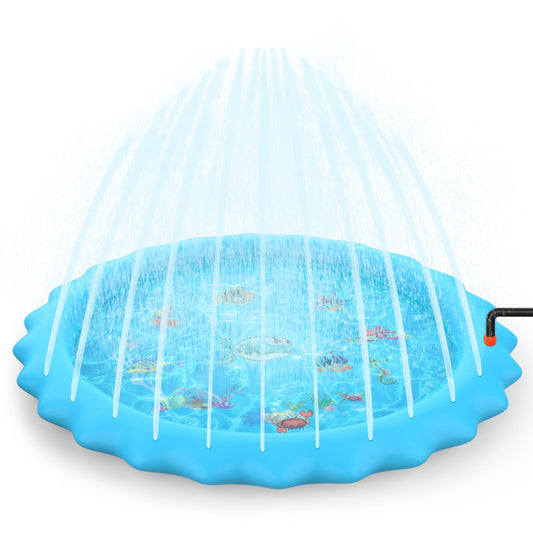 Large Round Sprinkle Splash Water Play Mat