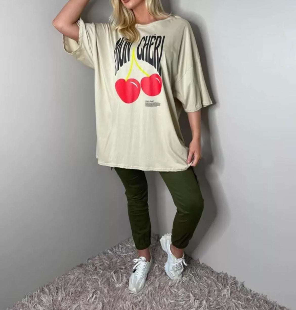 Oversized Mon Cheri Cherry T-Shirt