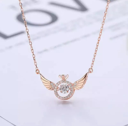 Crystal Angel Wing Necklace