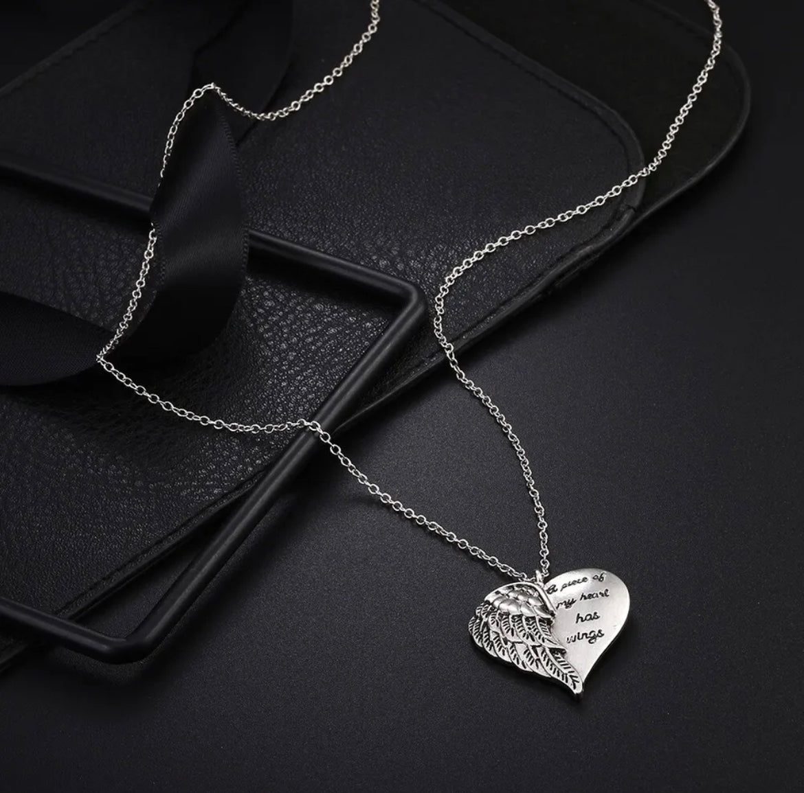 A Piece Of My Heart Has Wings Necklace