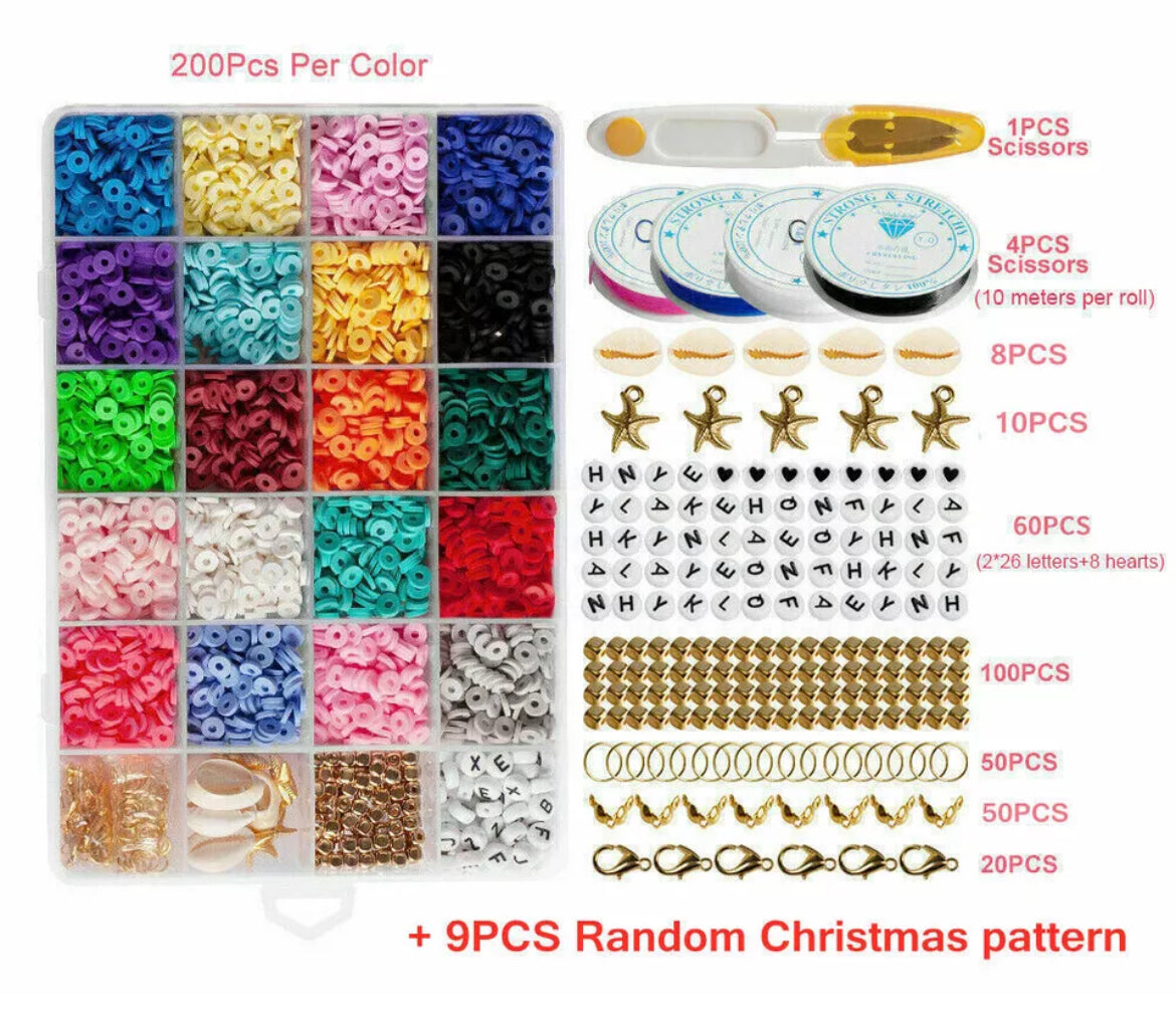 4400 Piece Clay Bead Jewellery Making Kit