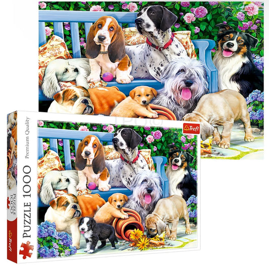 Cute Dogs 1000pc Jigsaw Puzzle