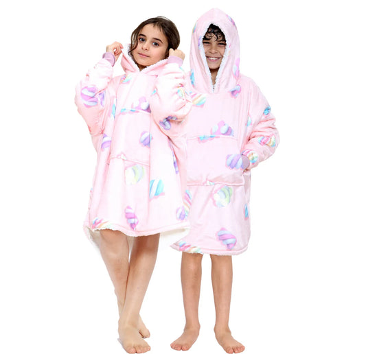 Children’s Marshmallow Oversized Hooded Blanket