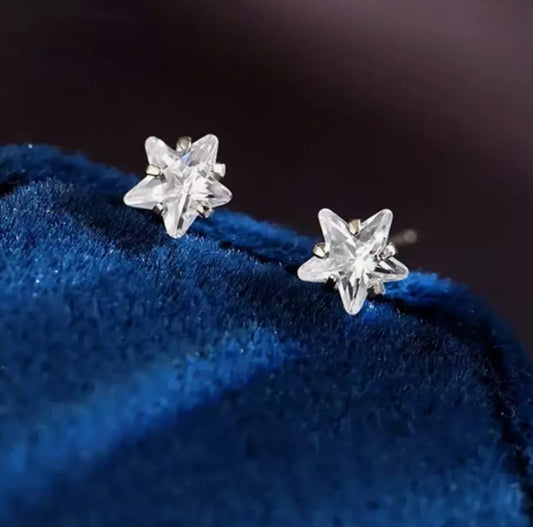 Crystal Star Stud Earrings