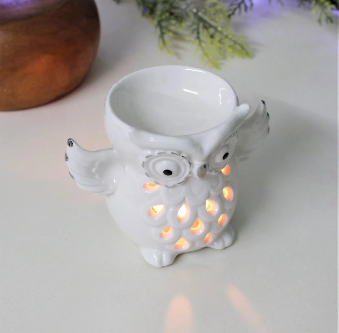 Ceramic Owl Burner