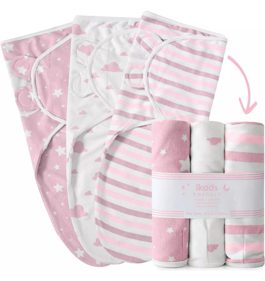 Pack Of 3 Swaddle Wraps