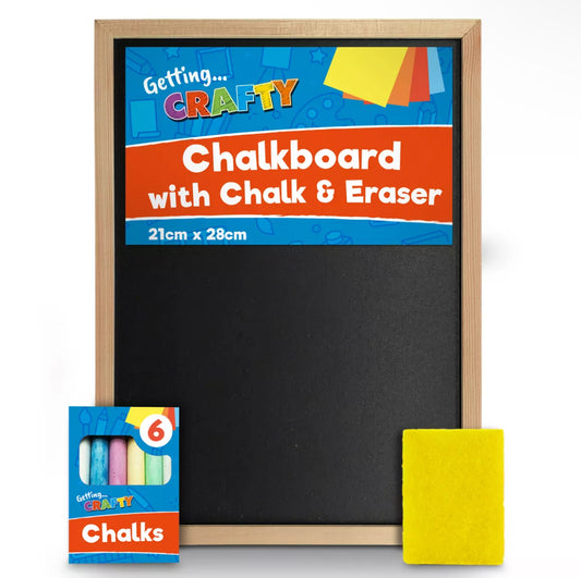 Chalkboard With Chalk & Eraser