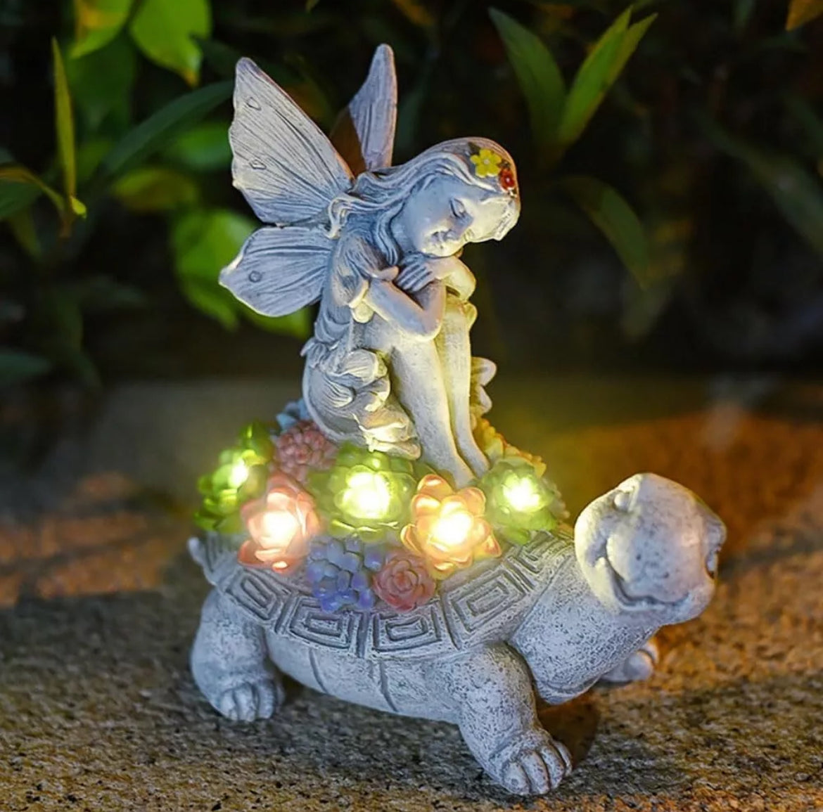 Solar Tortoise & Fairy Garden Ornament