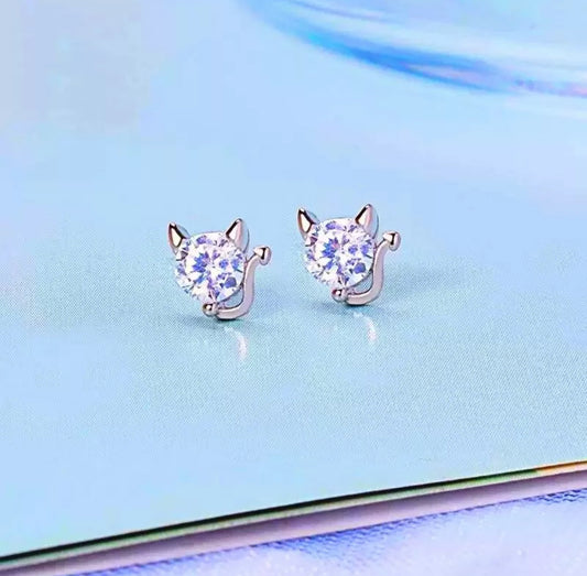 Crystal Devil Studs