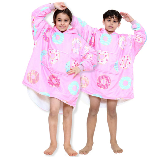 Children’s Doughnut Oversized Hooded Blanket