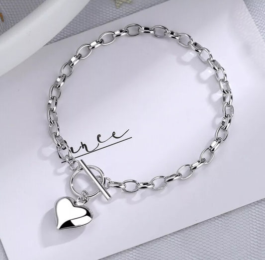 Heart Charm Bracelet