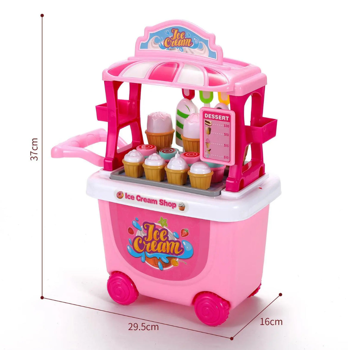 Ice Cream Shop Toy Cart