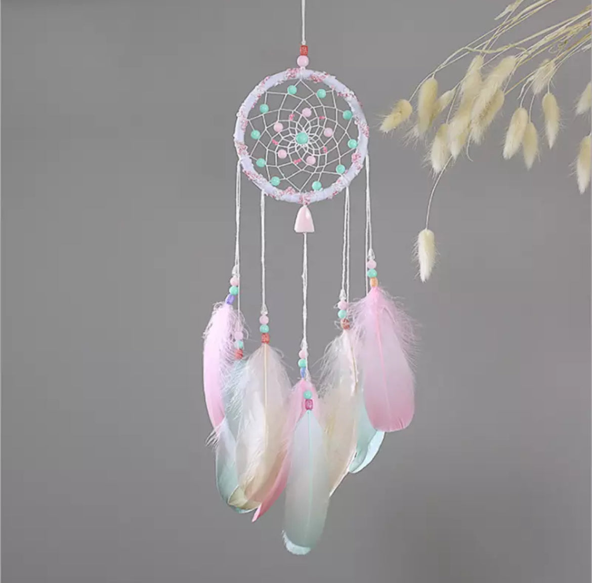 Pink Feather Dream Catcher