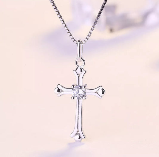 Crystal Cross Necklace