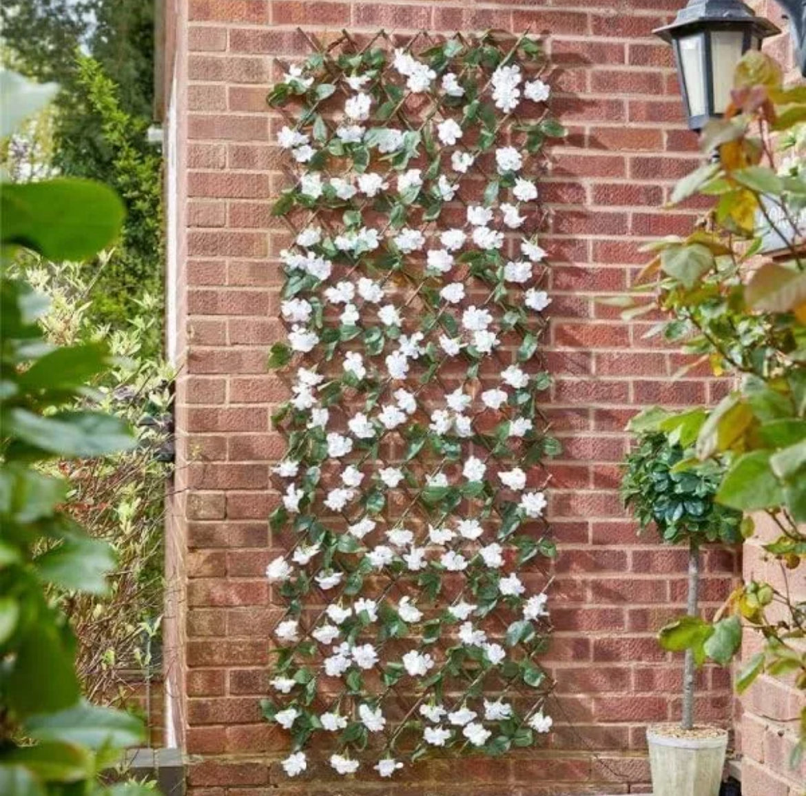 LED Artificial Hydrangea Trellis