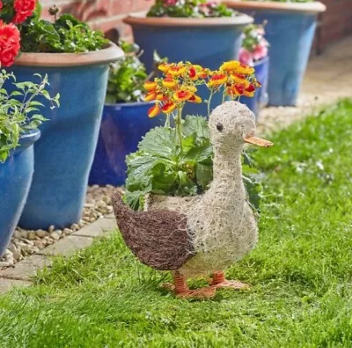 Duck Rattan Planter