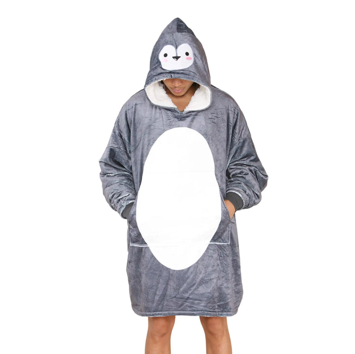 Penguin Oversized Hooded Blanket