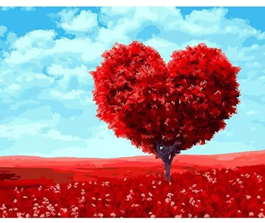 Heart Tree Paint By Numbers