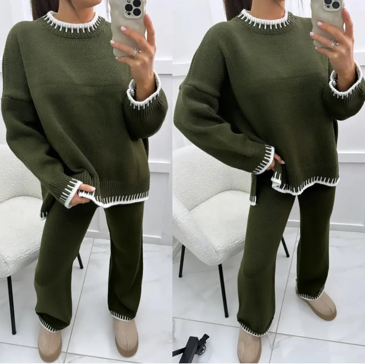 Knitted Co-Ord Loungewear Set