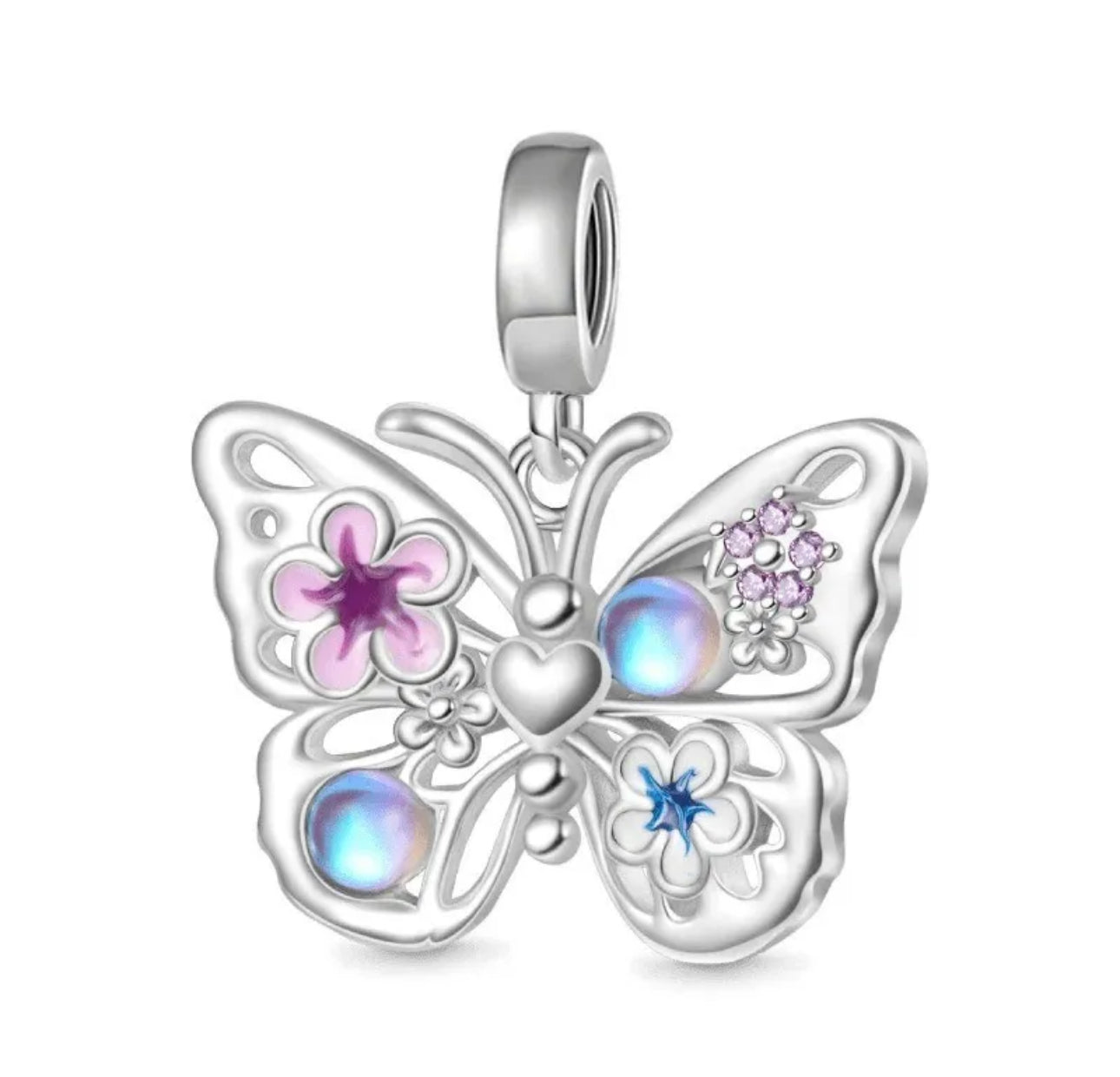 Silver Butterfly Charm