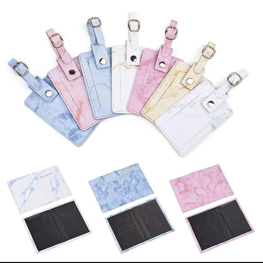 Passport Cover and Tag set