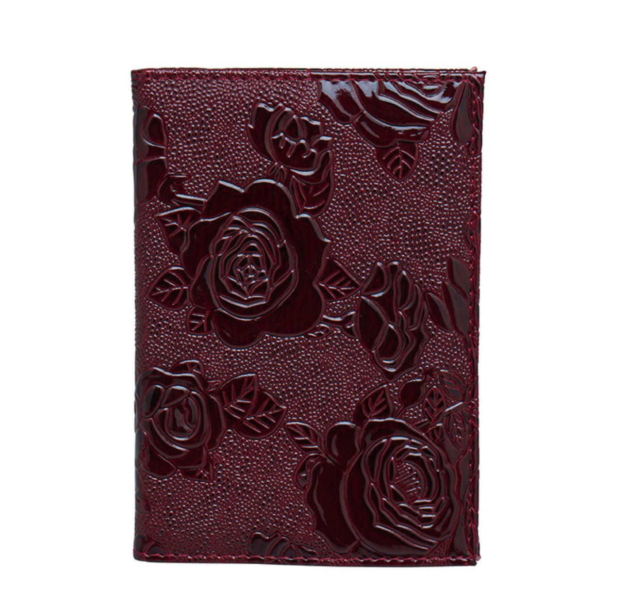Embossed Rose Passport Cover