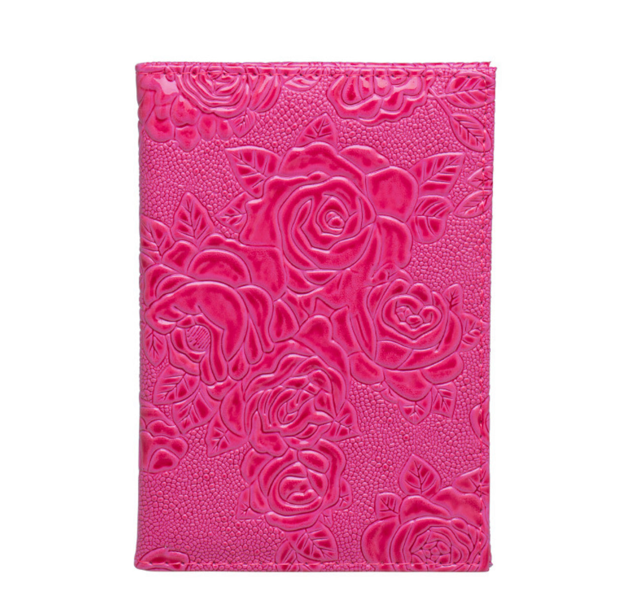Embossed Rose Passport Cover