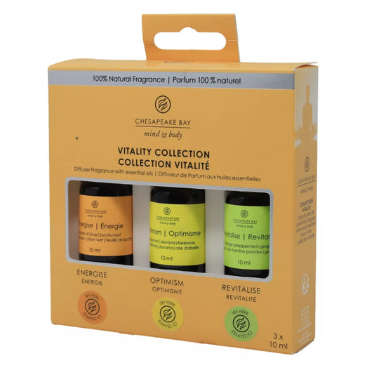3pc Candle Oil Set Vitally Collection