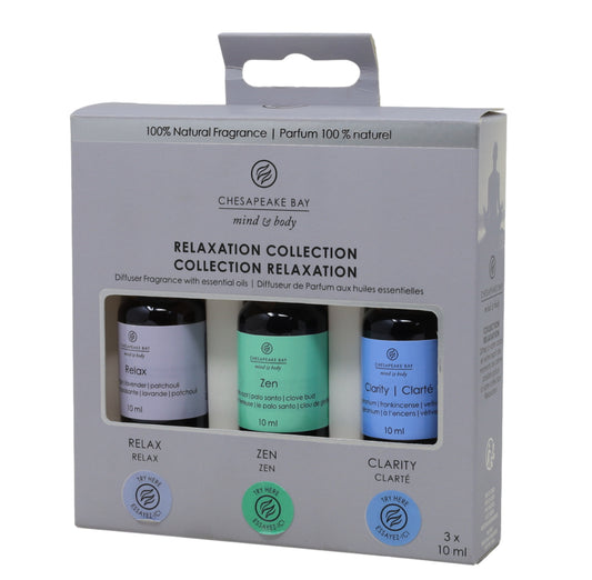 3pc Candle Oil Set Relaxation Collection