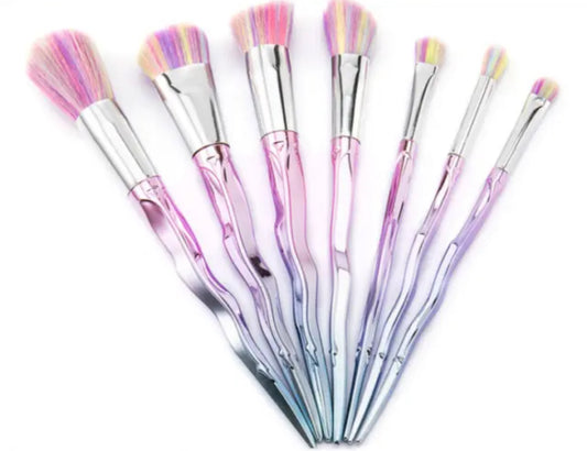 7pc Twisted Unicorn Make-up Brush Set