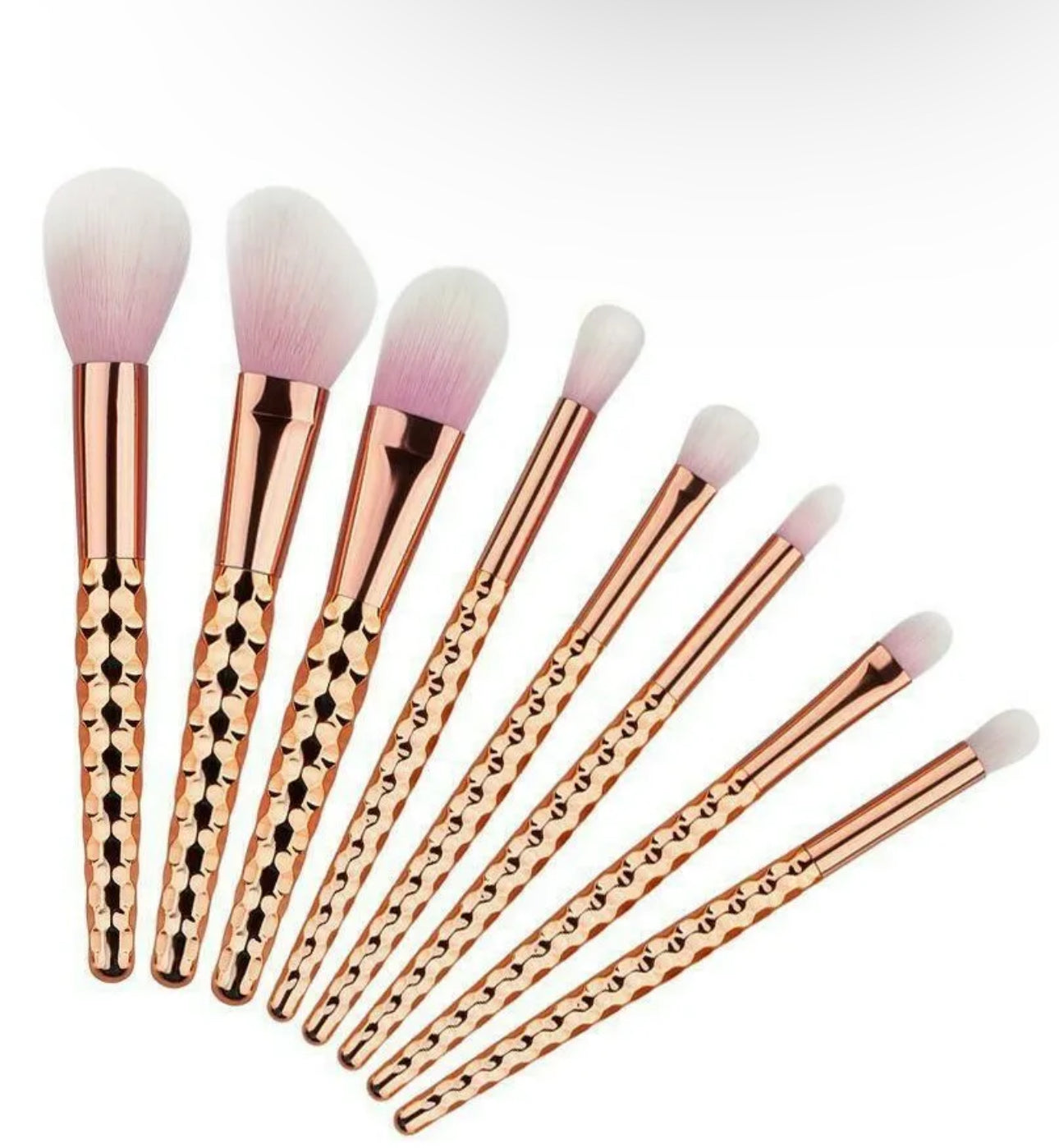 8pc Rose Gold Make-up Brush Set