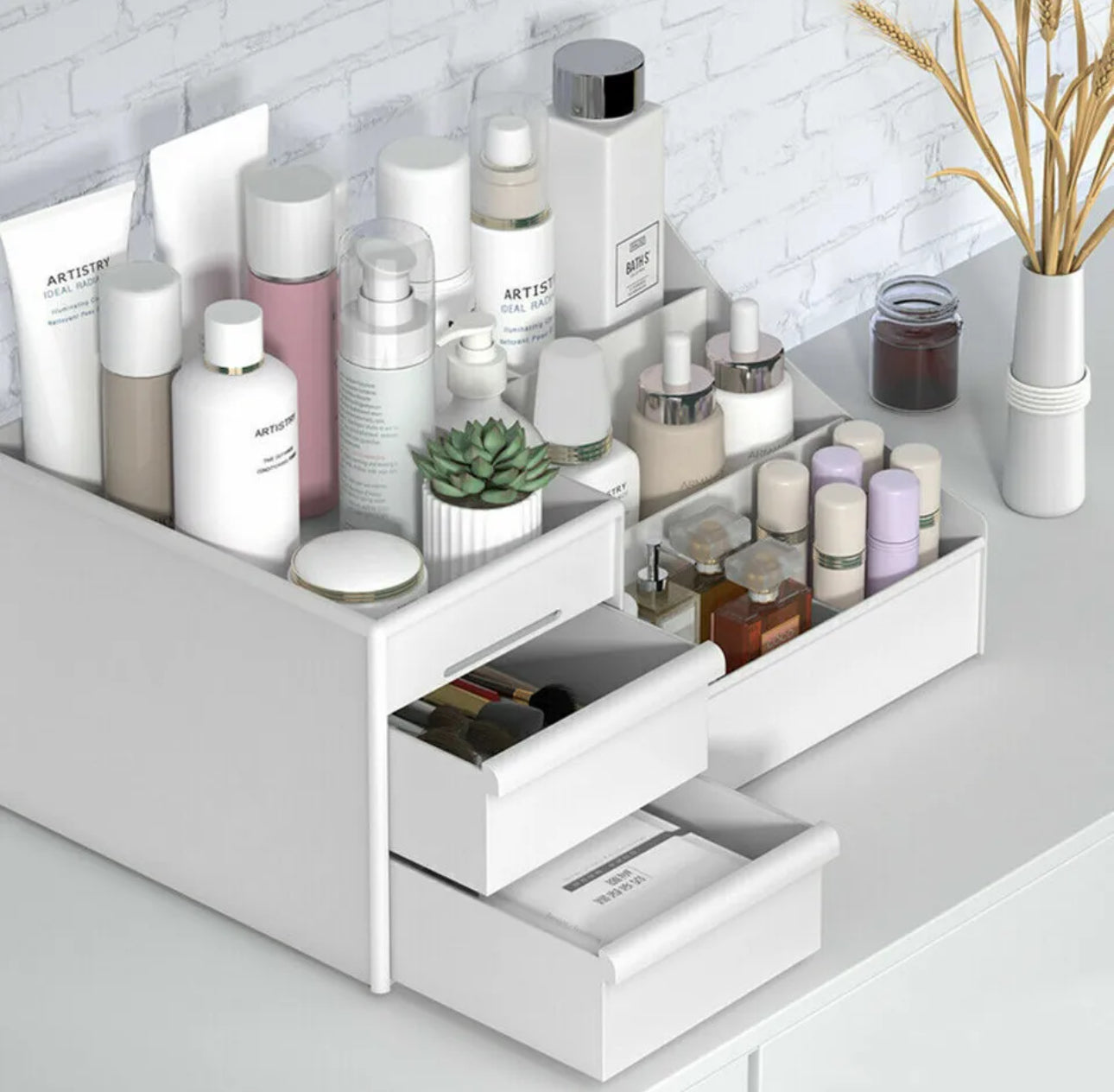 Make-up Desk Top Storage