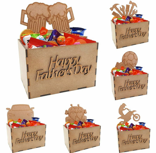 Fillable Wooden Father’s Day Hamper Box