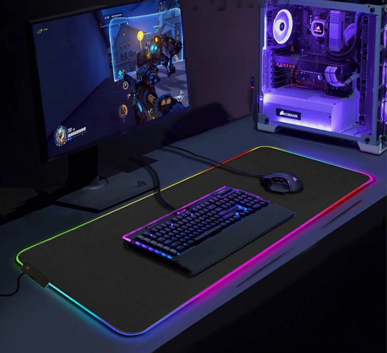 LED Mouse Mat 90 x 40cm