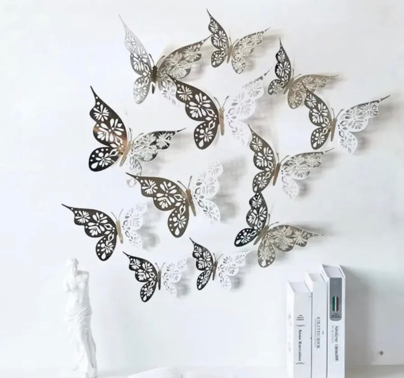 12 piece 3D Butterfly  Wall Art Stickers