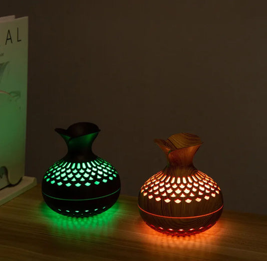 LED Wooden Essential Oil Humidifier