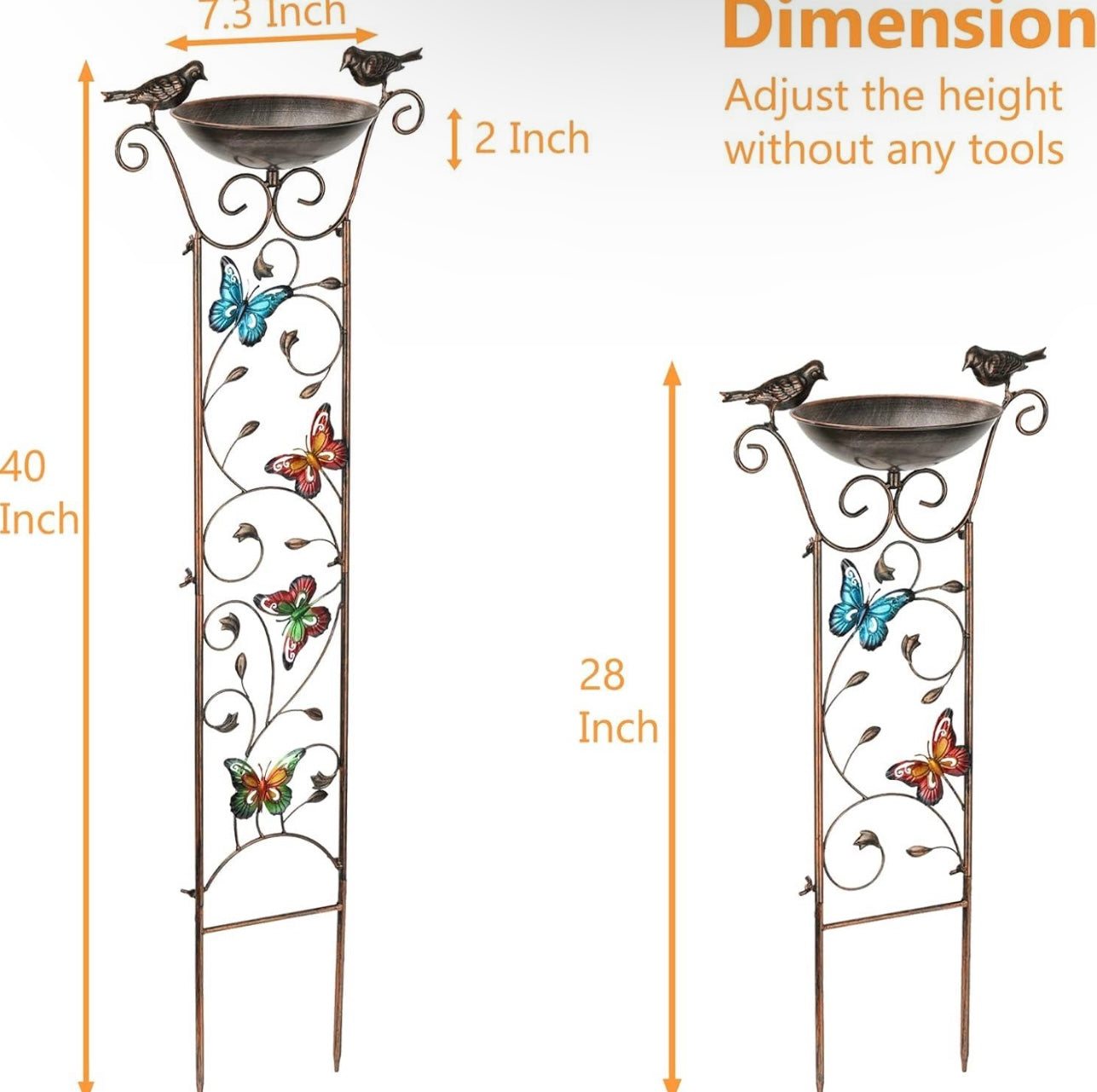 Dual Purpose Trellis and Bird Feeder