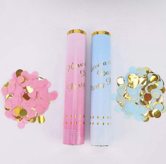 2pc Gender Reveal Confetti Cannons