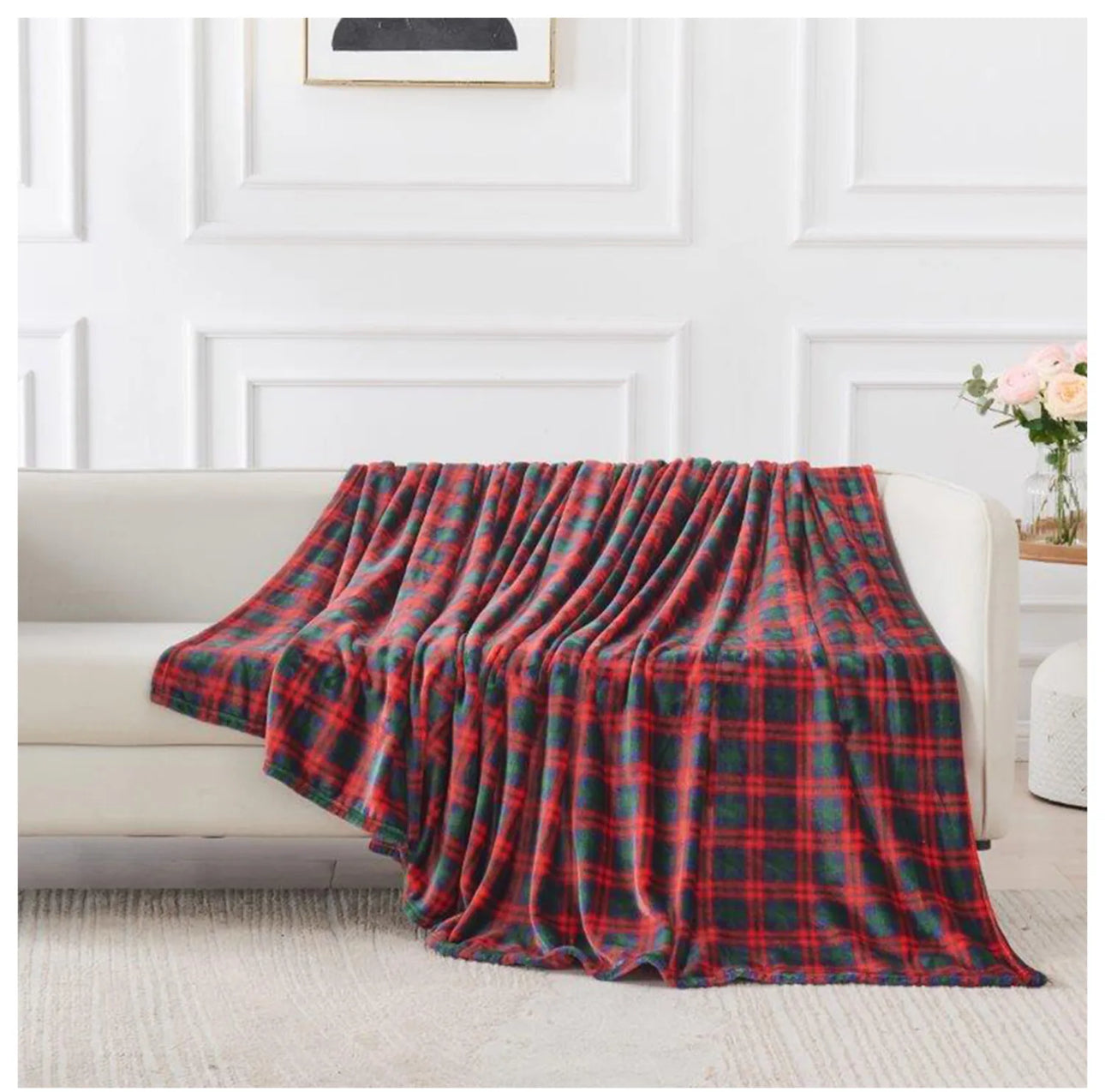 Fleece Tartan Throw SINGLE